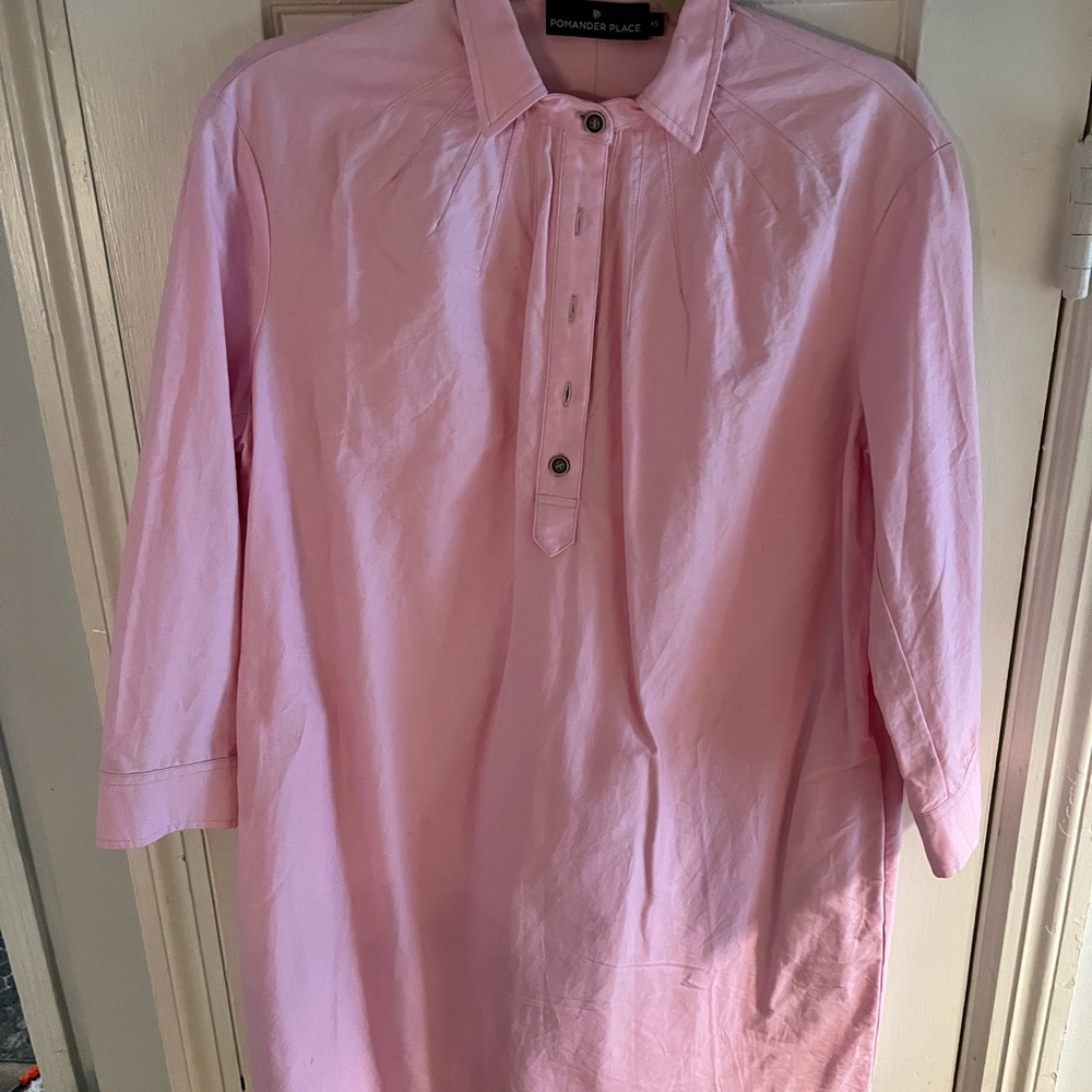 TNUCK shirt dress pink xs